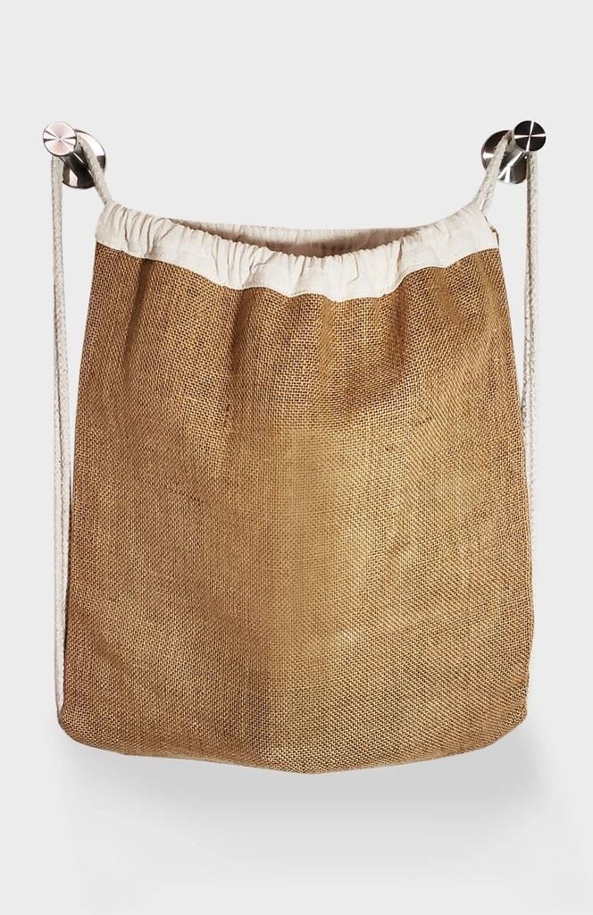 Mini Jute Drawstring Bag